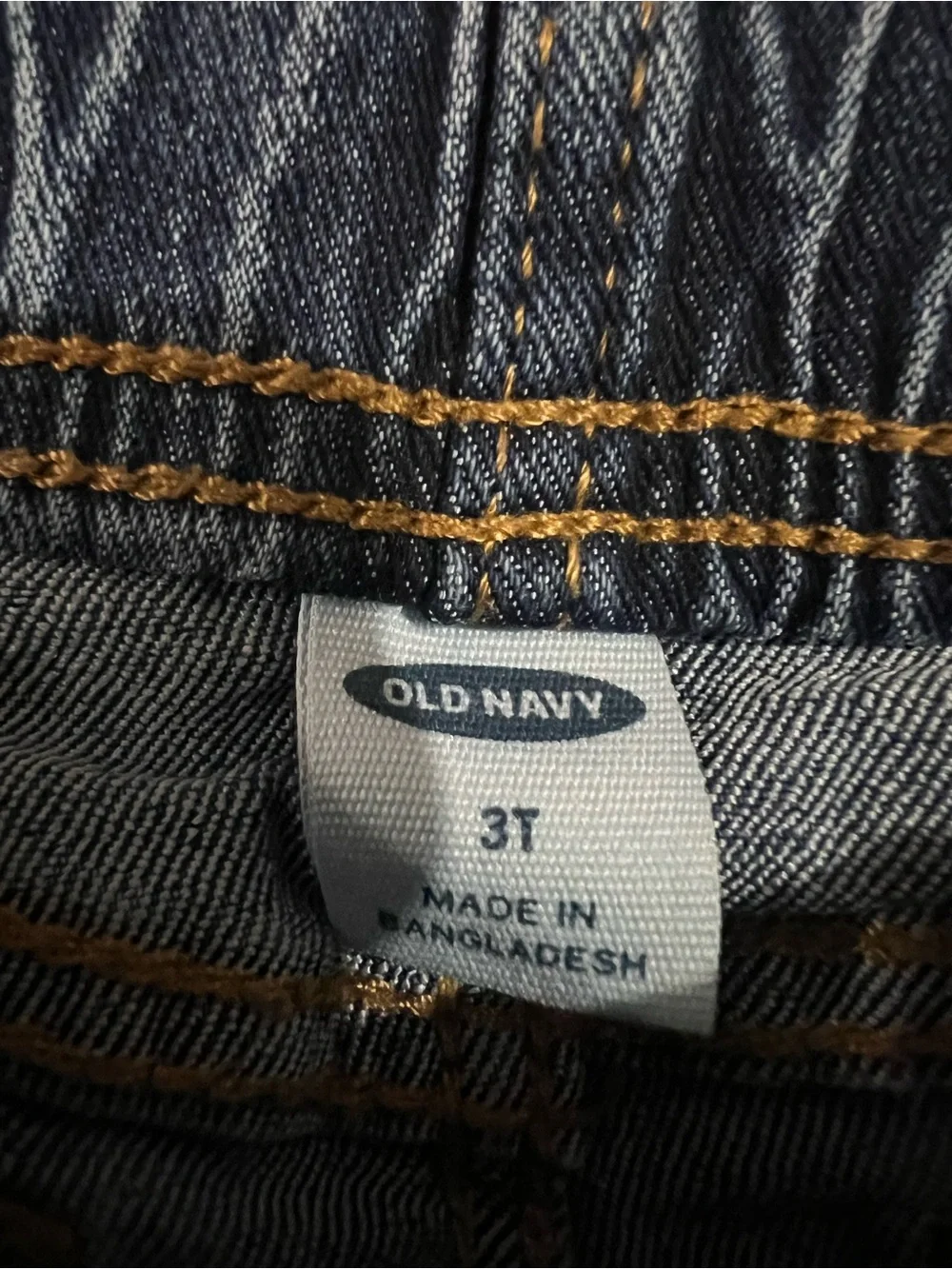 Old Navy Dark Blue Denim Rolled Cuff Kids Shorts